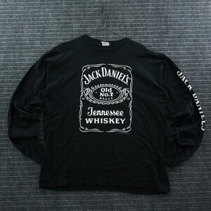 Jack Daniel's Long Sleeve T-Shirt XXL Black Vintage 90s Old No 7 Balzout 1999